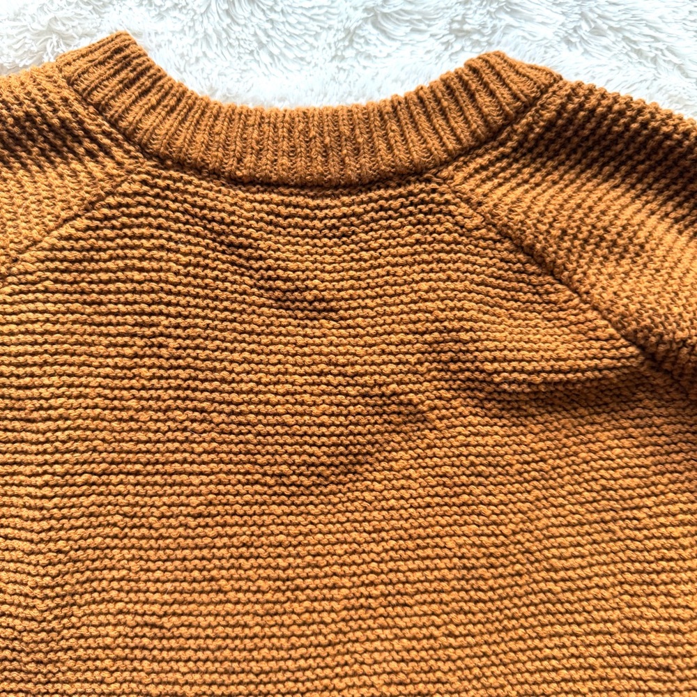 NWT Madewell Small Hemlock V-Neck Pullover Sweater in Golden Pecan - Picture 8 of 9